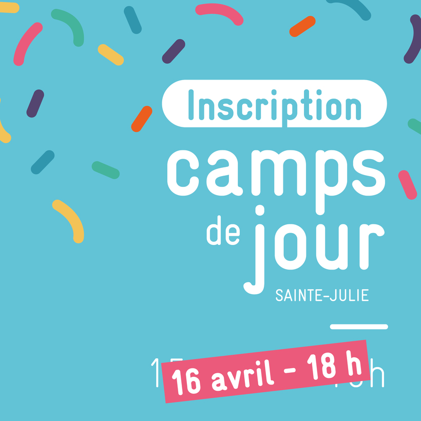 Les inscriptions aux camps de jour sont déplacées au 16 avril 2024